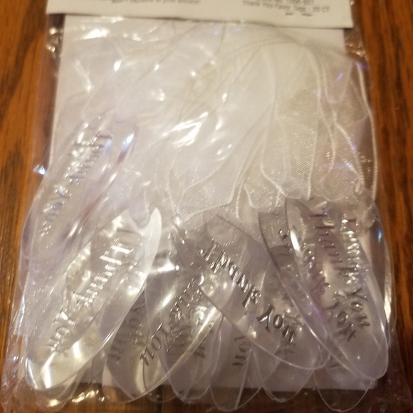 🆕 Wilson Favor Thank You Tags with Ribbon Set 20 - Picture 4 of 8